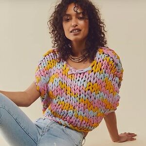 Free People Cosmic‎ Colors Vest Size XL